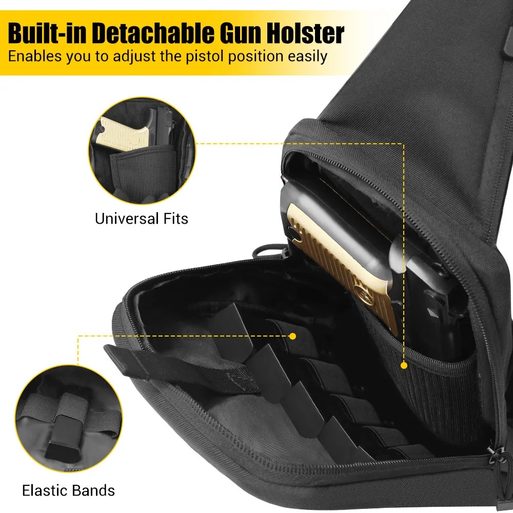 Concealed Carry Chest Gun Bag  - đánh giá và giá Edc Carry Bag For Pistol