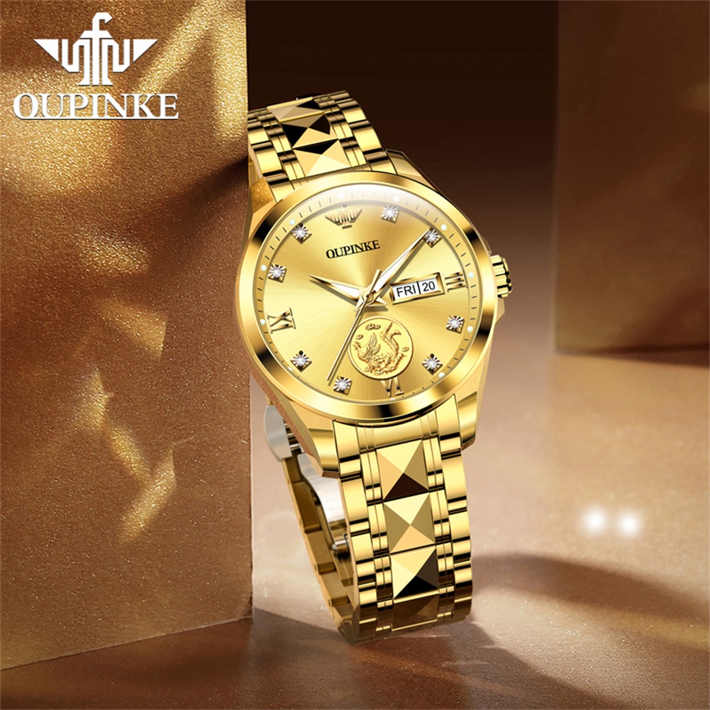 OUPINKE 3259 Real Gold Automat - đánh giá và giá Watch Winder Compact