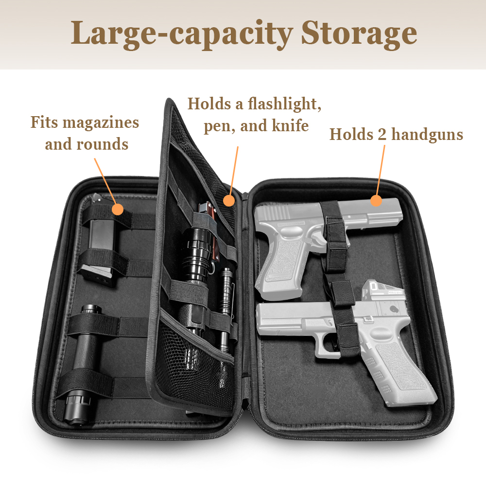 Tactical Pistol Gun Case Dual  - đánh giá và giá Appendix Carry Edc