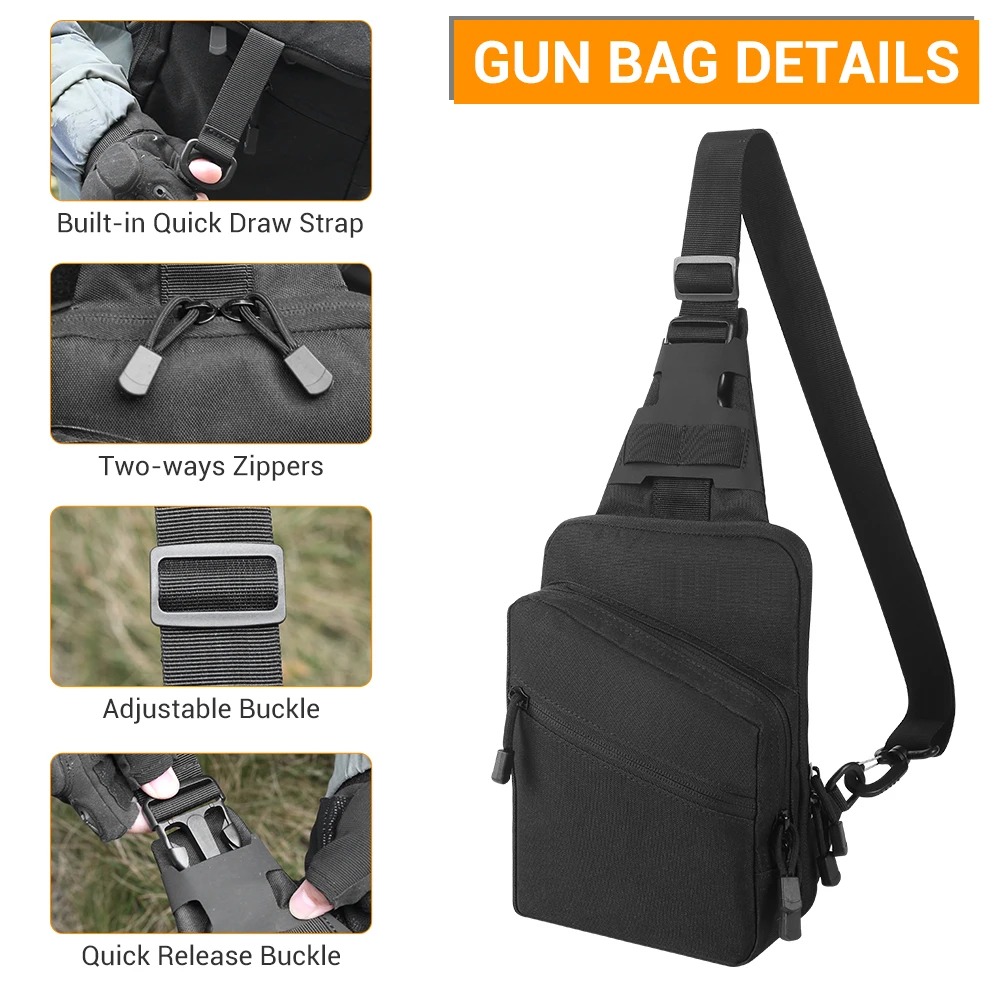 Tactical Pistol Gun Bag Concea - đánh giá và giá Appendix Carry Edc